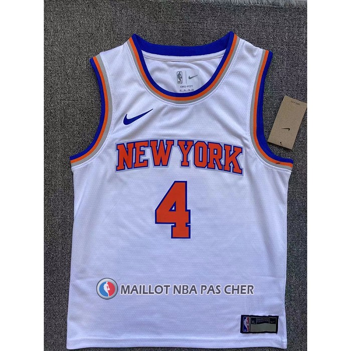 Maillot Enfant New York Knicks Derrick Rose NO 4 Association Blanc